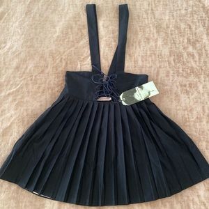 Large L’ecole des Femmes Navy Milkmaid suspender skirt